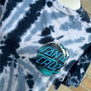 Y2K Santa Cruz tye dye shirt, size medium